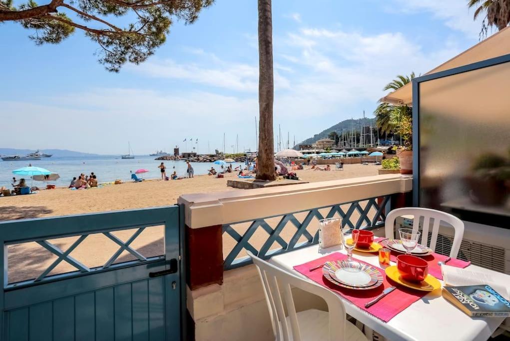 Théoule-sur-Mer French Riviera 1 Bedroom On The Beach Facing Cannes מראה חיצוני תמונה
